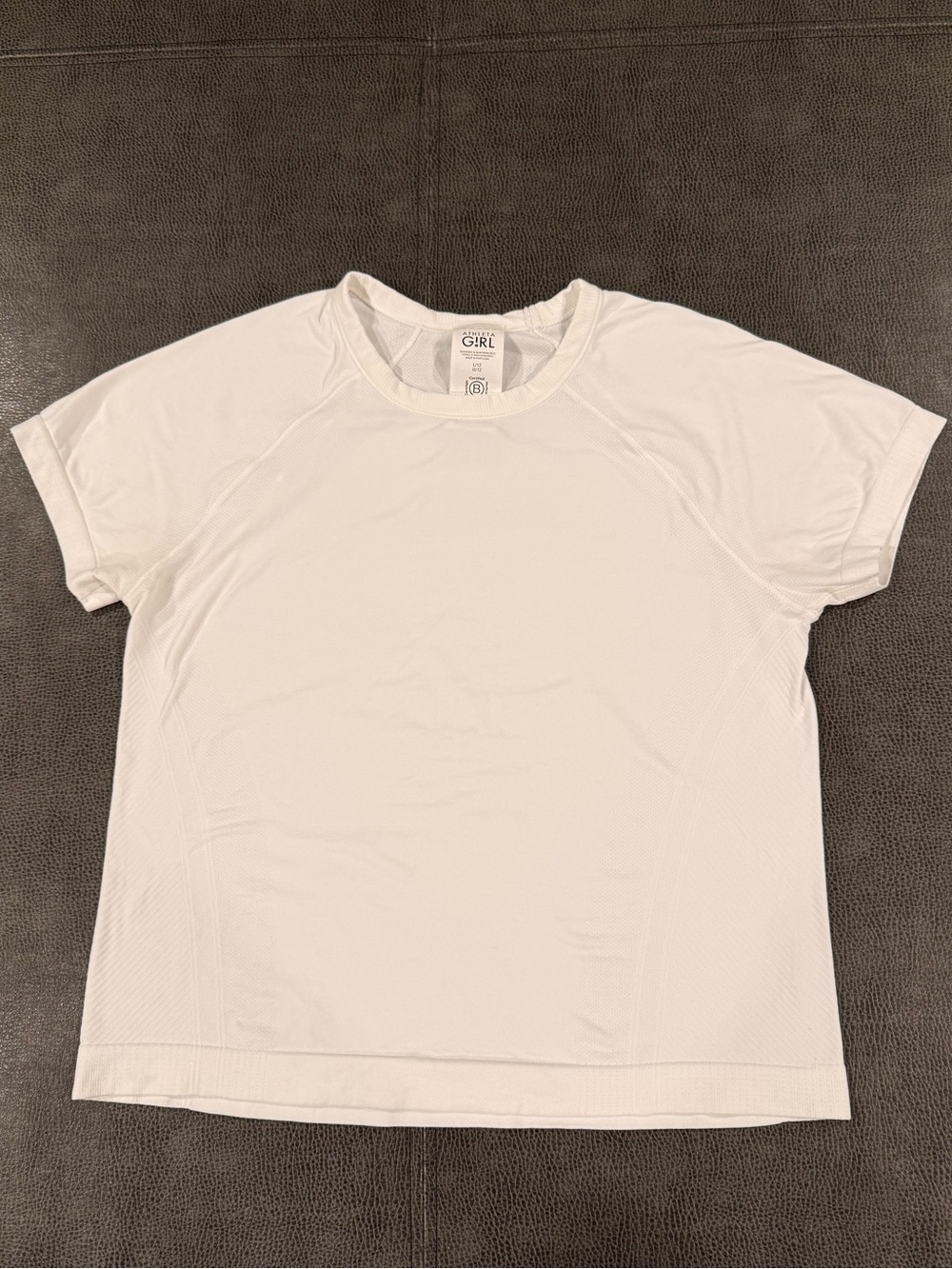 Athleta Girl White short sleeve top size L/10